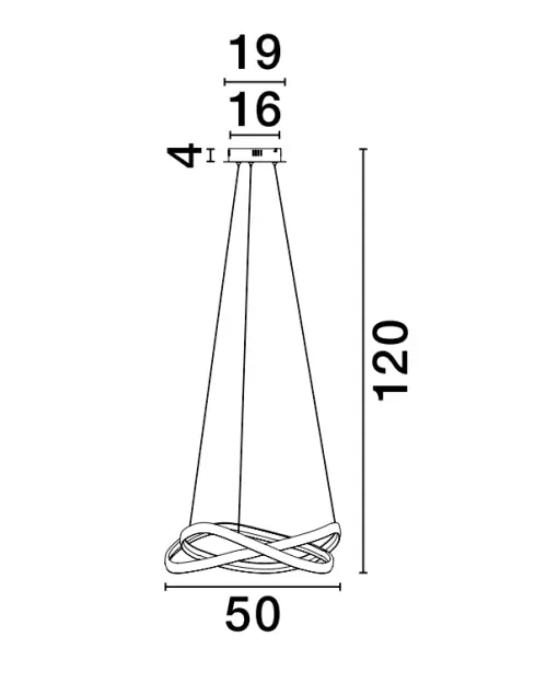 Luster NOVA LUCE 9756718 LED 40W 2033lm 2700-5000K 230V IP20